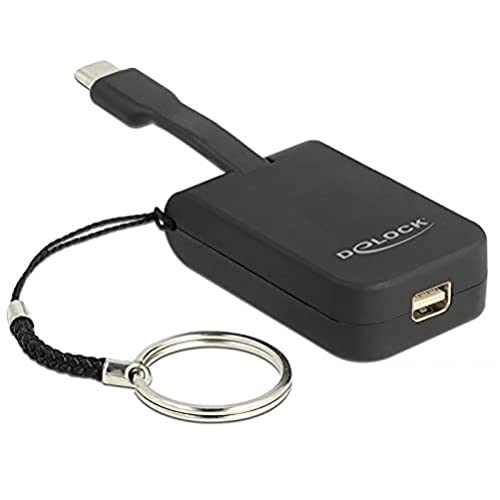 DeLock USB Type-C Adapter zu Mini Displayport (DP Alt Mode) 4K 60 Hz - Schlüsselanhänger (63939) von DeLOCK