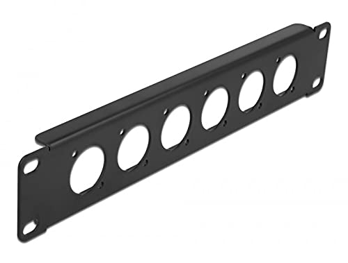 Delock 10″ D-Typ Patchpanel 6 Port schwarz Delock 10″ D-Typ Patchpanel 6 Port schwarz von DeLOCK
