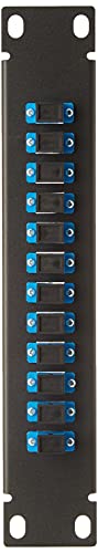 Delock 10″ LWL Patchpanel 12 Port SC Simplex blau 1 HE schwarz von DeLOCK