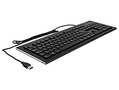 Delock 12672 USB Tastatur kabelgebunden 1,5 m schwarz Water-Drop von DeLOCK