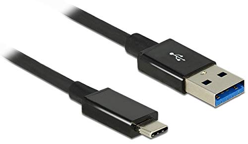 Delock 1m USB 3.1 Gen 2 Type-C/Type-A 1m USB A USB C Schwarz USB Kabel, 83983 von DeLOCK