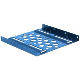Delock 21291 Einbaurahmen Aluminium SSD/HDD blau von DeLOCK