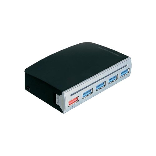 Delock 4 Port USB 3.0 Hub, 1 Port USB Strom intern/extern schwarz von DeLOCK