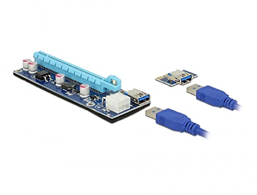 Delock 41426 Riser Karte PCI Express x1 x16 mit 60 cm USB Kabel von DeLOCK