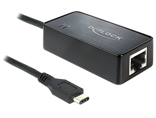 Delock 62642 Adapter USB 3.1 SuperSpeed Type-C Stecker an Gigabit LAN 10/100/1000 Mb/s von DeLOCK
