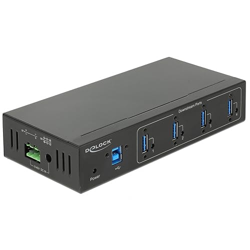 Delock 63309 Externer Industrie Hub 4 x USB 3 Typ-A mit 15 kV ESD Schutz Delock 63309 Externer Industrie Hub 4 x USB 3 Typ-A mit 15 kV ESD Schutz von DeLOCK