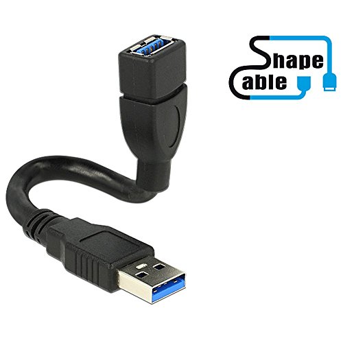 Delock 83713 Shapecable A Stecker-auf-Buchse USB 3.0-Kabel 15 cm Delock 83713 Shapecable A Stecker-auf-Buchse USB 3.0-Kabel 15 cm von DeLOCK