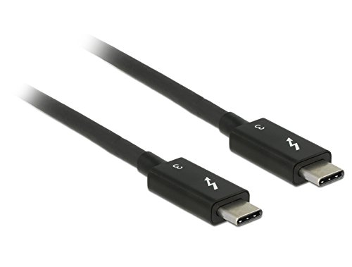 Delock 84847 Kabel Thunderbolt 3 USB-C auf USB-C Stecker 2m schwarz von DeLOCK