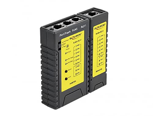 Delock 86407 Netzwerk Tester Kabeltester RJ45/RJ12 LED Portfinder-Funktion Delock 86407 Netzwerk Tester Kabeltester RJ45/RJ12 LED Portfinder-Funktion von DeLOCK