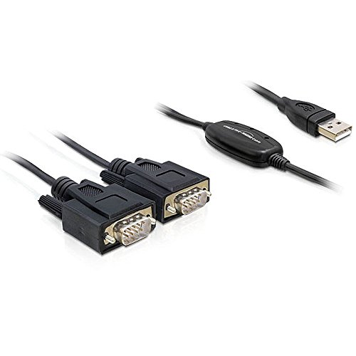 Delock Adapter USB 2.0 Typ-A > 2 x Seriell DB9 RS-232 von DeLOCK