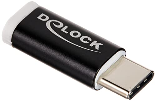Delock Adapter USB Type-C St (Device) > USB Micro B Buchse (Host) schwarz von DeLOCK