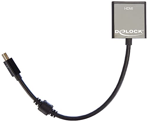 Delock Adapter mini Displayport 1.2 Stecker > HDMI Buchse 4K Aktiv schwarz von DeLOCK