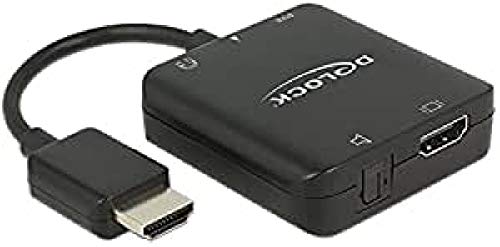 Delock Adapterkabel HDMI-A Stecker > HDMI + Audio Extractor 4K von DeLOCK