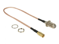 Delock - Antennenkabel - F-Stecker-Empfängerschlitz für SMB-Stecker - 25 cm - koaxial - braun, transparent Delock - Antennenkabel - F-Stecker-Empfängerschlitz für SMB-Stecker - 25 cm - koaxial - braun, transparent von DeLOCK