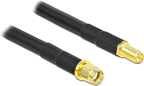 Delock Antennenkabel RP-SMA Stecker zu RP-SMA Buchse LMR/CFD300 2 m Low Loss Delock Antennenkabel RP-SMA Stecker zu RP-SMA Buchse LMR/CFD300 2 m Low Loss von DeLOCK