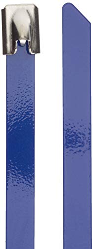 Delock Edelstahlkabelbinder L 200 x B 7,9mm blau 10 Stück von DeLOCK