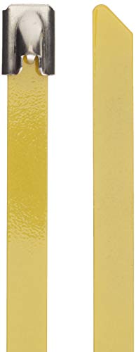 Delock Edelstahlkabelbinder L 200 x B 7,9mm gelb 10 Stück von DeLOCK