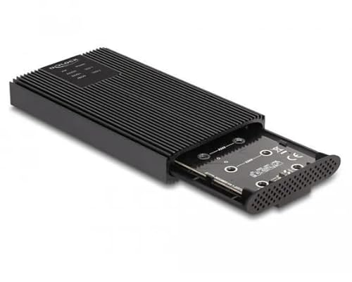 Delock Externes Gehäuse USB 20 Gbps für 2 x M.2 NVMe PCIe SSD mit Type-C Buchse und von DeLOCK