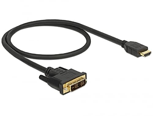 Delock HDMI zu DVI 18+1 Kabel bidirektional Videokabel-Adapter 0,5 m von DeLOCK