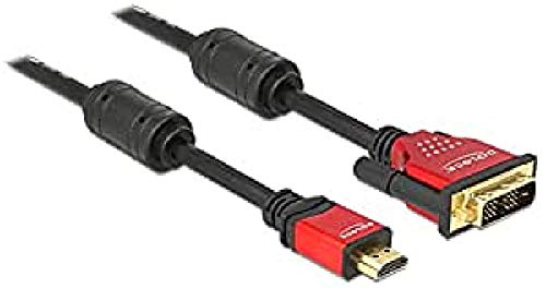 Delock High Speed HDMI Kabel – HDMI A Stecker > DVI Stecker 3 m von DeLOCK