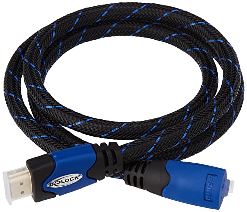 Delock High Speed HDMI-Kabel mit Ethernet (gewinkelt A-A/Stecker-Stecker, 1m) von DeLOCK