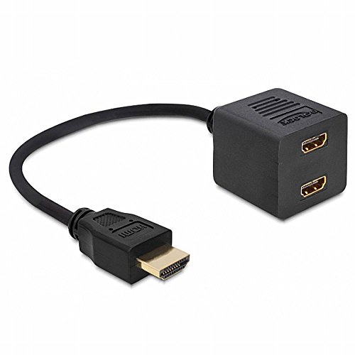 Delock High Speed HDMI mit Ethernet Splitter 1 X Stecker zu 2 x Buchse von DeLOCK