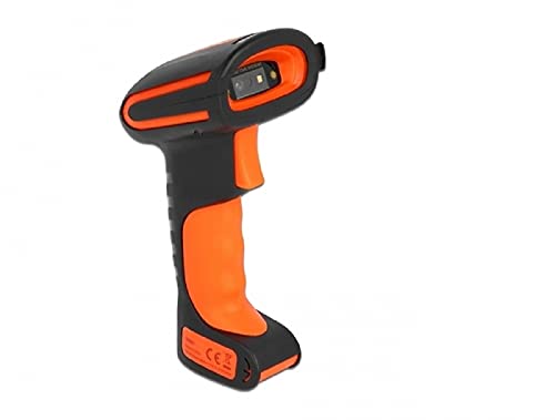 Delock Industrie Barcode Scanner 1D und 2D für 2,4 GHz, Bluetooth oder USB, 80-150 m Reichweite, Unterstützt IOS & Android von DeLOCK