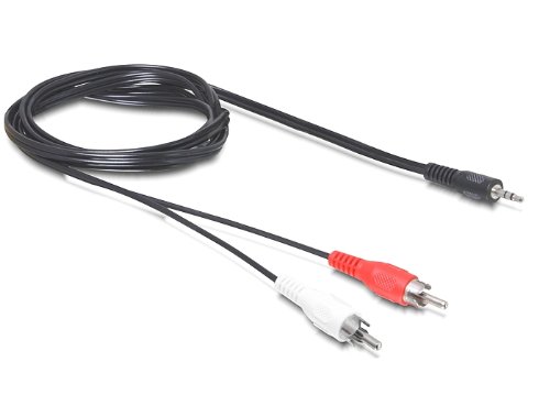 Delock Kabel Audio 3, 5 mm Klinkenstecker > 2 x Cinch Stecker 1, 5 m von DeLOCK