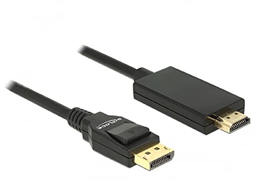 Delock Kabel DisplayPort 1.2 Stecker > High Speed HDMI-A Stecker Passiv 4K 30 Hz 1 m schwarz von DeLOCK