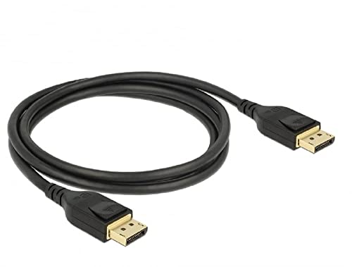 Delock Kabel Displayport 1.4 8K 60Hz, DP 8K Zertifiziert (Ultra HD 2), 4K @ 240hz, DP Kabel für Gaming Monitor, Gaming Grafikkarte 1 m von DeLOCK