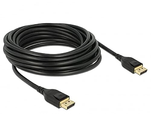 Delock Kabel Displayport 1.4 8K 60Hz, DP 8K Zertifiziert (Ultra HD 2), 4K @ 240hz, DP Kabel für Gaming Monitor, Gaming Grafikkarte 5 m von DeLOCK