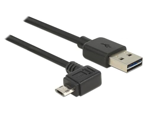 Delock Kabel Easy USB 2.0-A > Easy Micro-B Links/rechts gewinkelt Stecker/Stecker 2m von DeLOCK