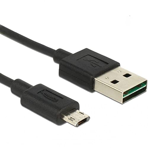 Delock Kabel Easy-USB 2.0 Typ-A Stecker > Easy-USB 2.0 Typ Micro-B Stecker schwarz 1 m von DeLOCK
