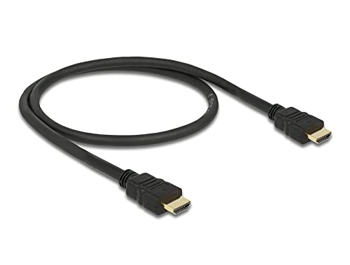 Delock Kabel HDMI A Stecker HDMI A Stecker High Speed with Ethernet 4K 0,5 m Schwarz von DeLOCK