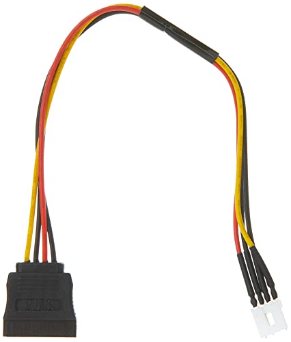 Delock Kabel Power SATA 15 Pin Stecker > Floppy 4 Pin Stecker 24 cm, Schwarz, Rot, Gelb, 24cm, 3 Stück von DeLOCK