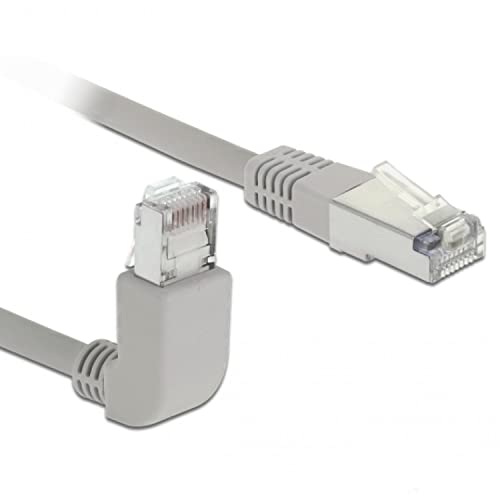 Delock Kabel RJ45 Cat.6A SSTP gewinkelt/gerade 0,5m von DeLOCK