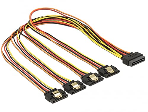 Delock Kabel SATA 15 Pin Strom Stecker mit Einrastfunktion > SATA 15 Pin Strom Buchse 4 x gerade 50 cm Delock Kabel SATA 15 Pin Strom Stecker mit Einrastfunktion > SATA 15 Pin Strom Buchse 4 x gerade 50 cm von DeLOCK