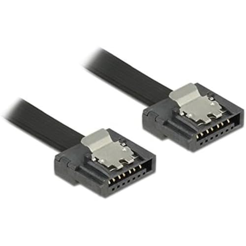 Delock Kabel SATA Flexi 6 Gb/s 10cm schwarz Metall Delock Kabel SATA Flexi 6 Gb/s 10cm schwarz Metall von DeLOCK