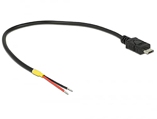 Delock Kabel USB 2.0 Micro-B Stecker > 2 x offene Kabelenden Strom 20 cm Raspberry Pi Delock Kabel USB 2.0 Micro-B Stecker > 2 x offene Kabelenden Strom 20 cm Raspberry Pi von DeLOCK