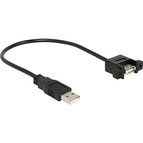 Delock Kabel USB 2.0 Typ-A Stecker > USB 2.0 Typ-A Buchse zum Einbau 0,25 m von DeLOCK