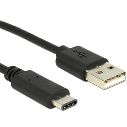 Delock Kabel USB Type-C 2.0 Stecker > USB 2.0 A Stecker 1, 0 m Schwarz von DeLOCK