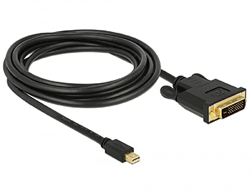 Delock Kabel mini DisplayPort 1.1 Stecker > DVI 24+1 Stecker Videokabel-Adapter 3 m von DeLOCK