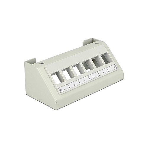 Delock Keystone Halterung 6 Port Multimedia Panel grau Delock Keystone Halterung 6 Port Multimedia Panel grau von DeLOCK
