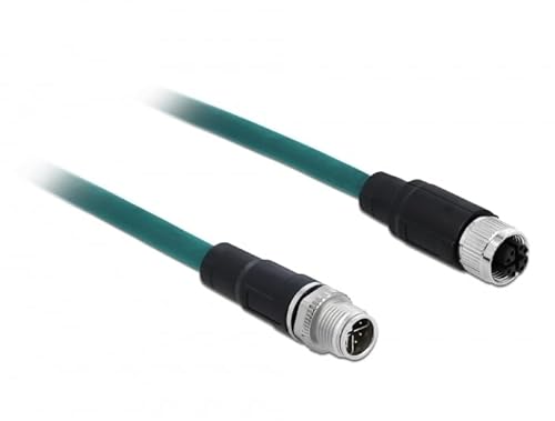 Delock Netzwerkkabel M12 8 Pin X-kodiert TPU 2 m von DeLOCK