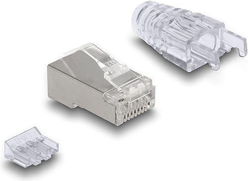Delock RJ45 Modularer Stecker mit gebogener Rastnase 50er Set Delock RJ45 Modularer Stecker mit gebogener Rastnase 50er Set von DeLOCK