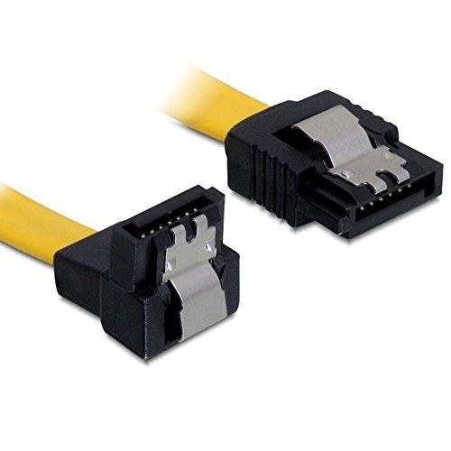 Delock SATA 6 GB/S Kabel gerade auf unten gewinkelt 50 cm gelb von DeLOCK