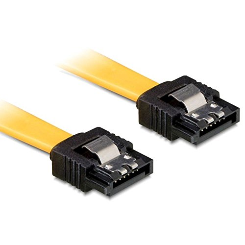 Delock SATA 6 GB/S Kabel gerade auf unten gewinkelt 70 cm gelb von DeLOCK