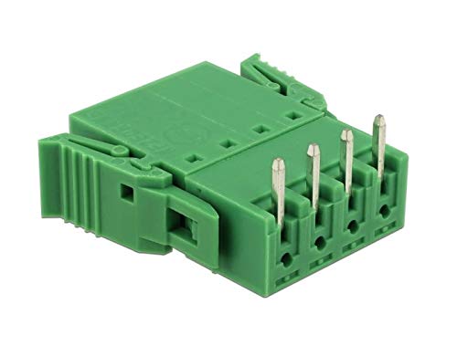 Delock Terminalblock Set für Platine 4 Pin 3,81 mm Rastermaß horizontal von DeLOCK