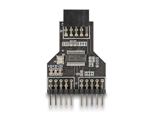 Delock USB 2.0 Hub 9 Pin Pfostenbuchse zu 2 x 9 Pin Pfostenstecker von DeLOCK