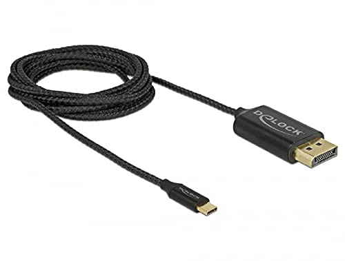 Delock USB Kabel Type-C zu DisplayPort (DP Alt Mode) 4K 60 Hz 2 m koaxial von DeLOCK